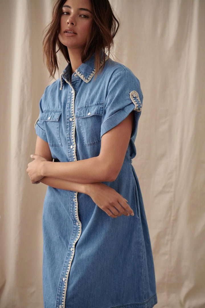 Kireina | Simone Dress | 70s Blue