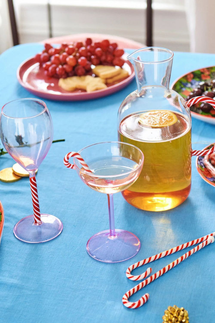 Kip & Co | Candy Cane Coupe Glass 2P Set