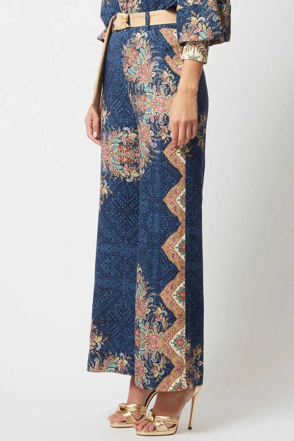 Once Was | Imperial Linen Viscose Pant | Oriental Print