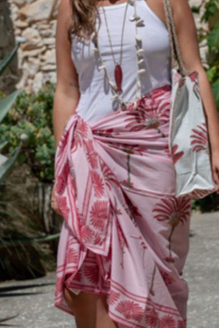 Mandalay Designs | Los Cabos Sarong/Scarf - Hibiscus