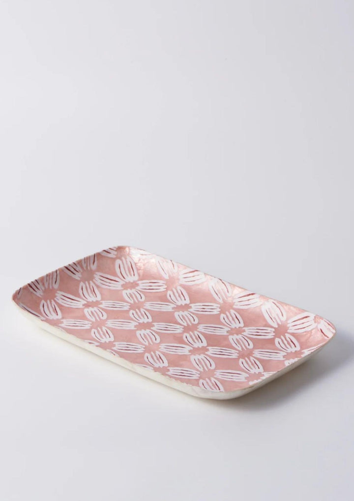 Jones & Co | Atlantic Pink Ikat Tray