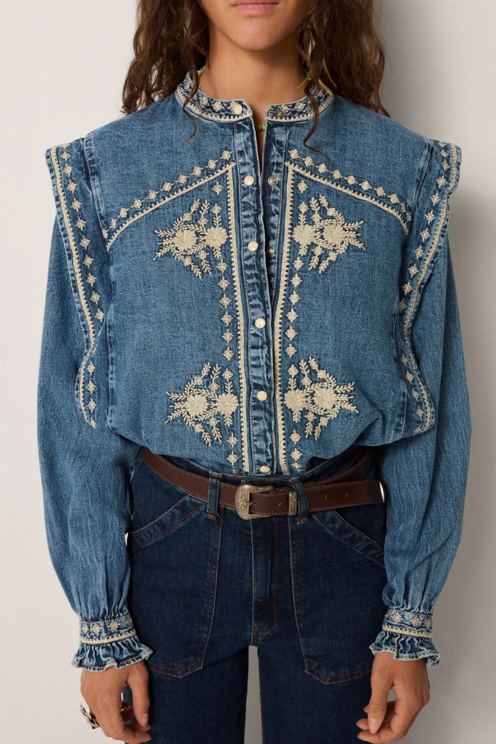 Maison Hotel | Narciso Blouse | Light Blue - Dutch Hideout