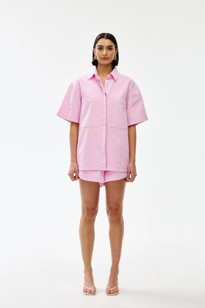 Kinney Freya Shirt | Blush Wash Denim