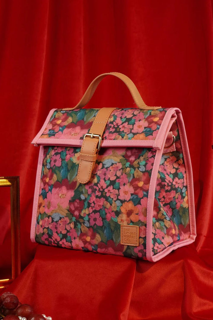 The Somewhere Co | Amongst the Flowers Lunch Satchel