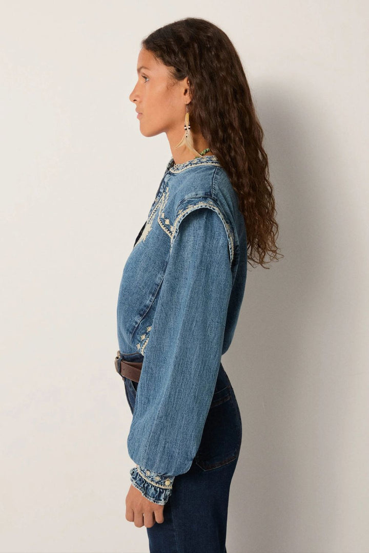 Maison Hotel | Narciso Blouse | Light Blue - Dutch Hideout