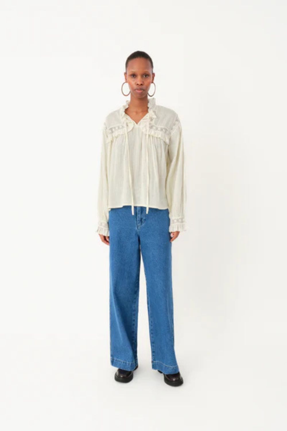 Lollys Laundry | GemmaLL Shirt LS | Creme - Dutch Hideout