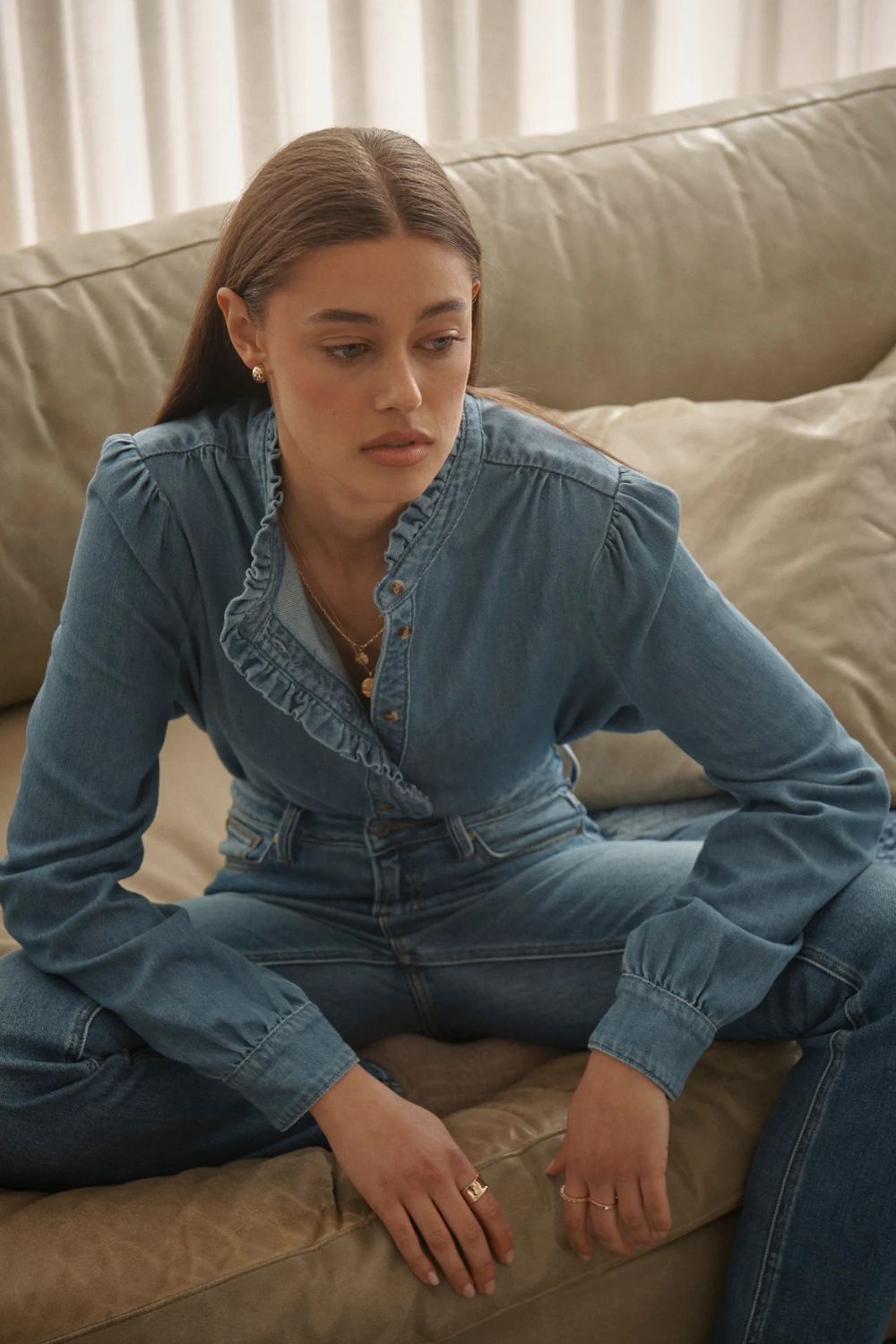 Kireina | Yolanda Shirt | Hermosa Blue - Dutch Hideout