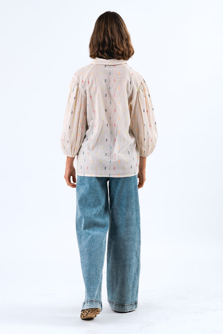 Lollys Laundry | HeidiLL Shirt 3/4 | Creme