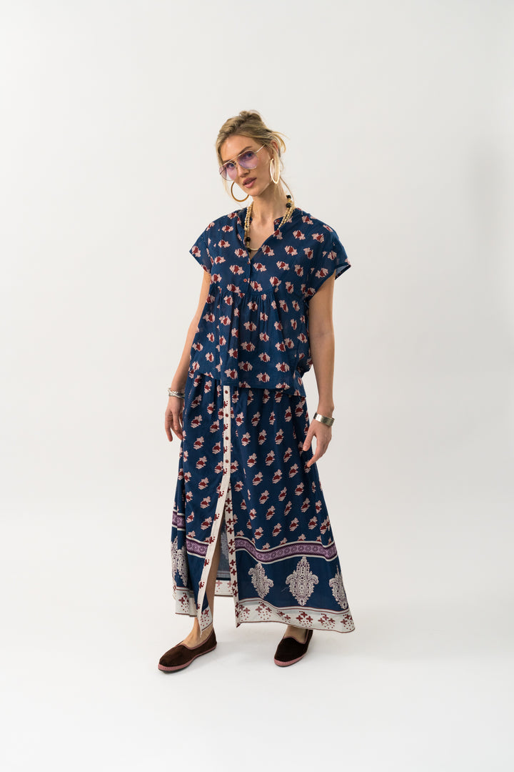 Lollys Laundry | MollyLL Blouse | Dark Blue