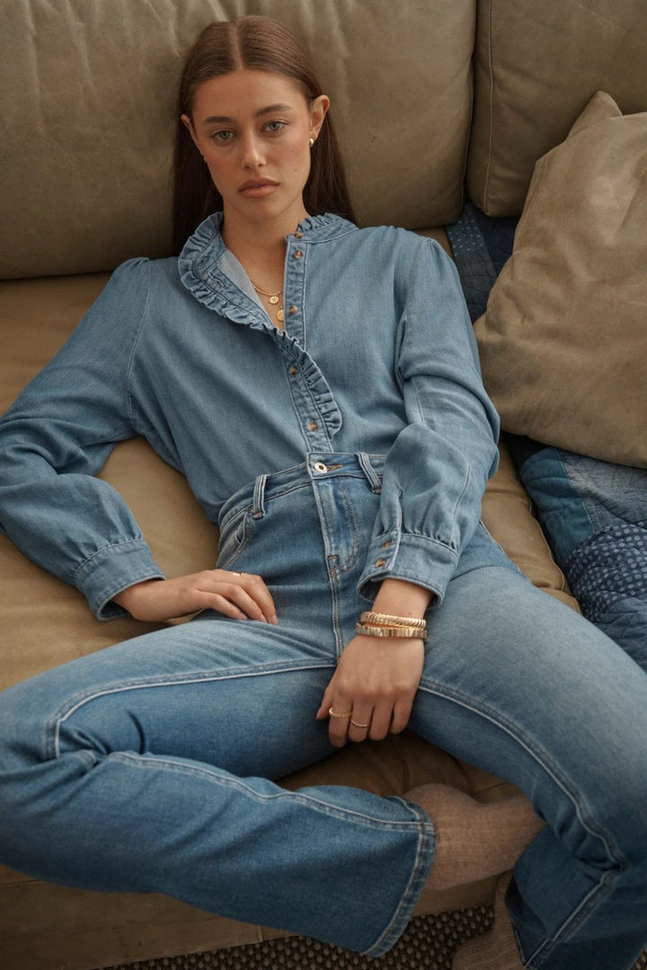 Kireina | Yolanda Shirt | Hermosa Blue - Dutch Hideout