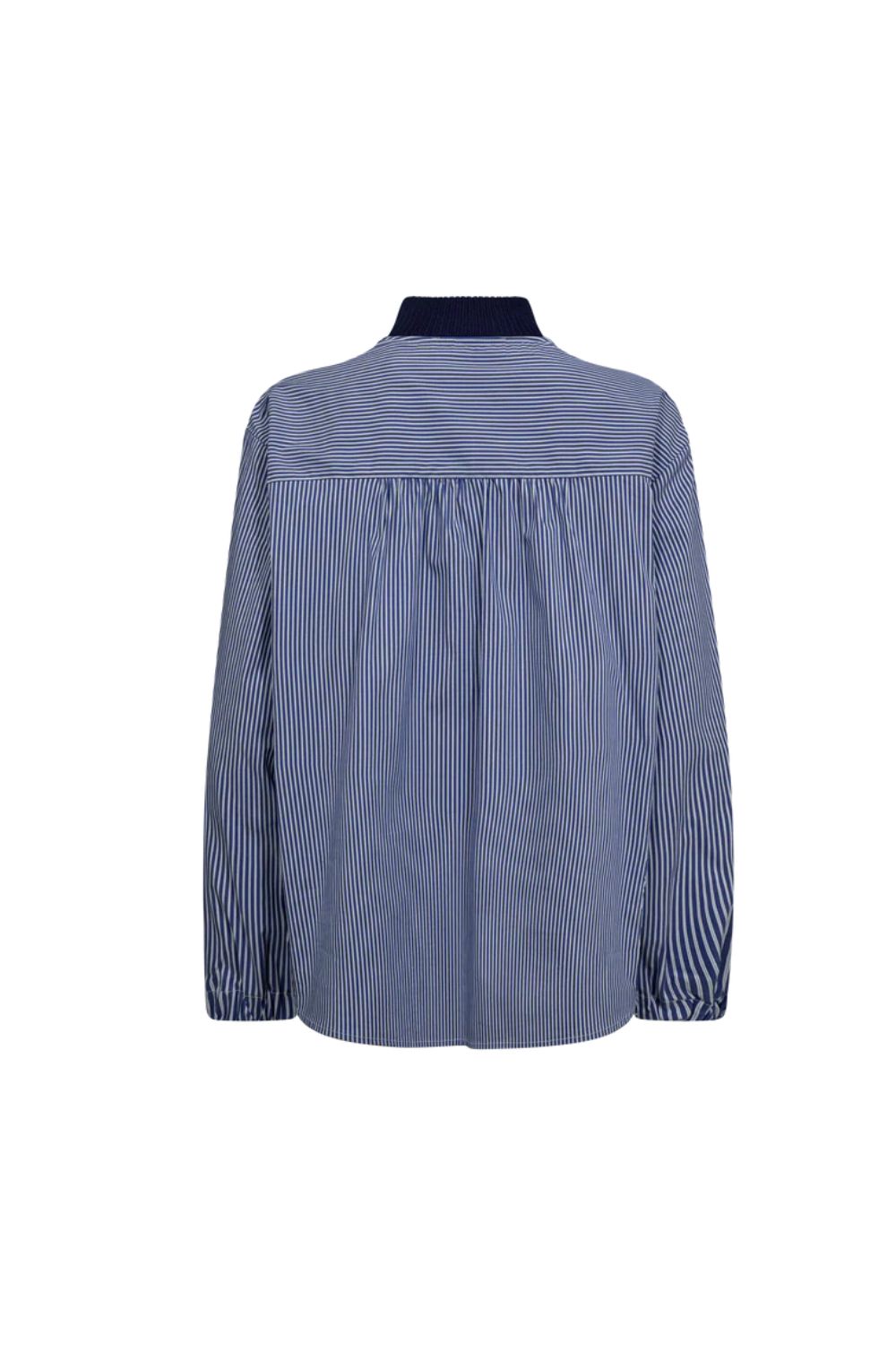 Mos Mosh | Juella LS Stripe Combi Knit | Maritime Blue - Dutch Hideout