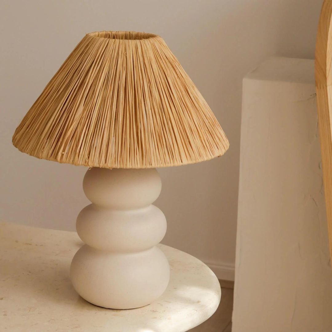 Paola & Joy | Sofia Raffia Table Lamp