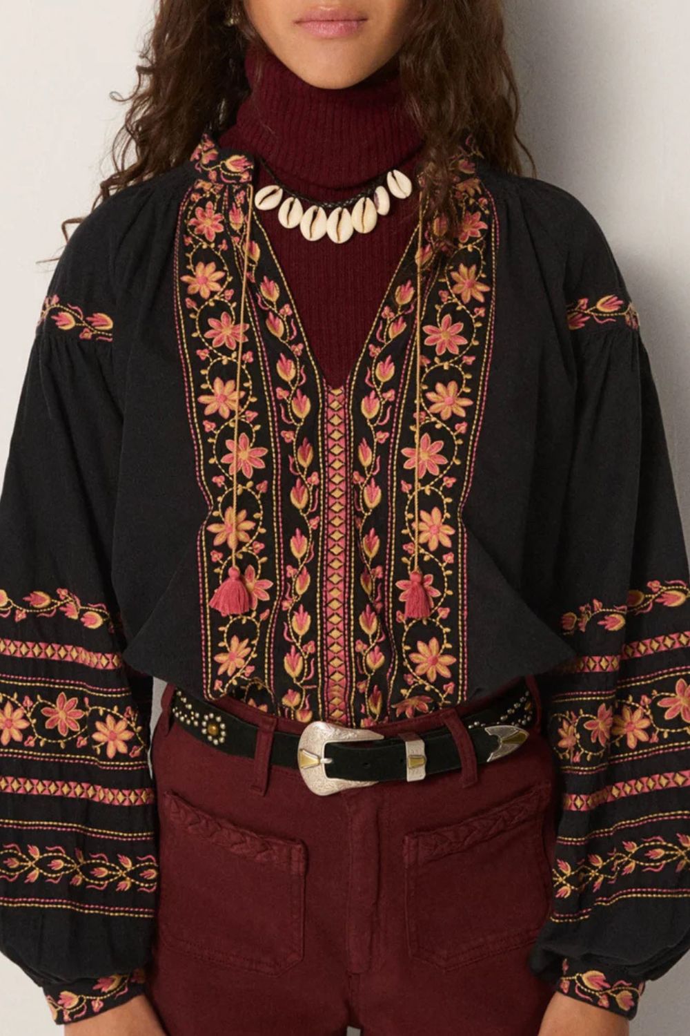 Maison Hotel | Virgina Blouse | Night Garden - Dutch Hideout