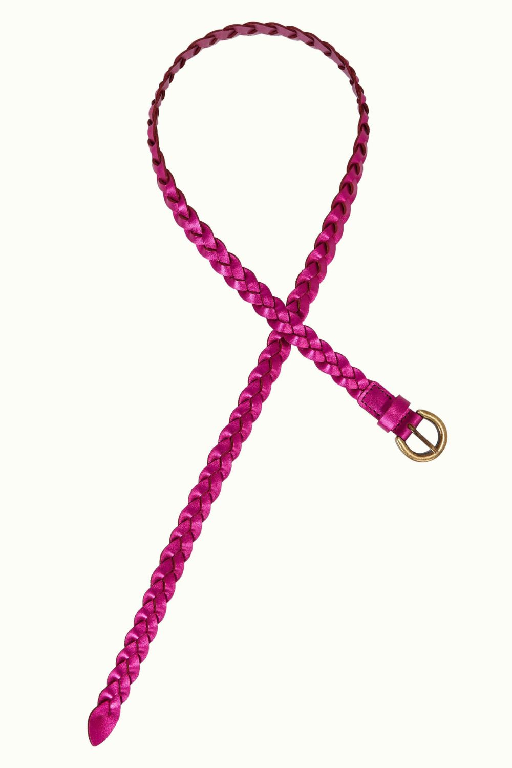 King Louie | Shiny Braided Belt | Caspia Purple