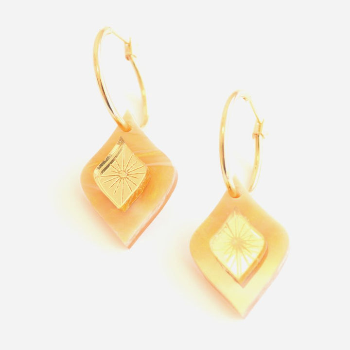 Hagen + Co | Morocco Earrings | Peach Swirl