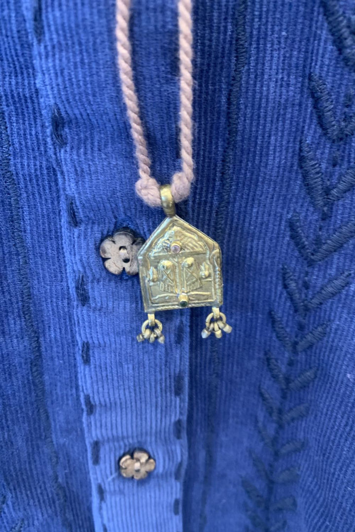 Mandalay Designs | Gold Silver Amulet Necklace | Neutrals