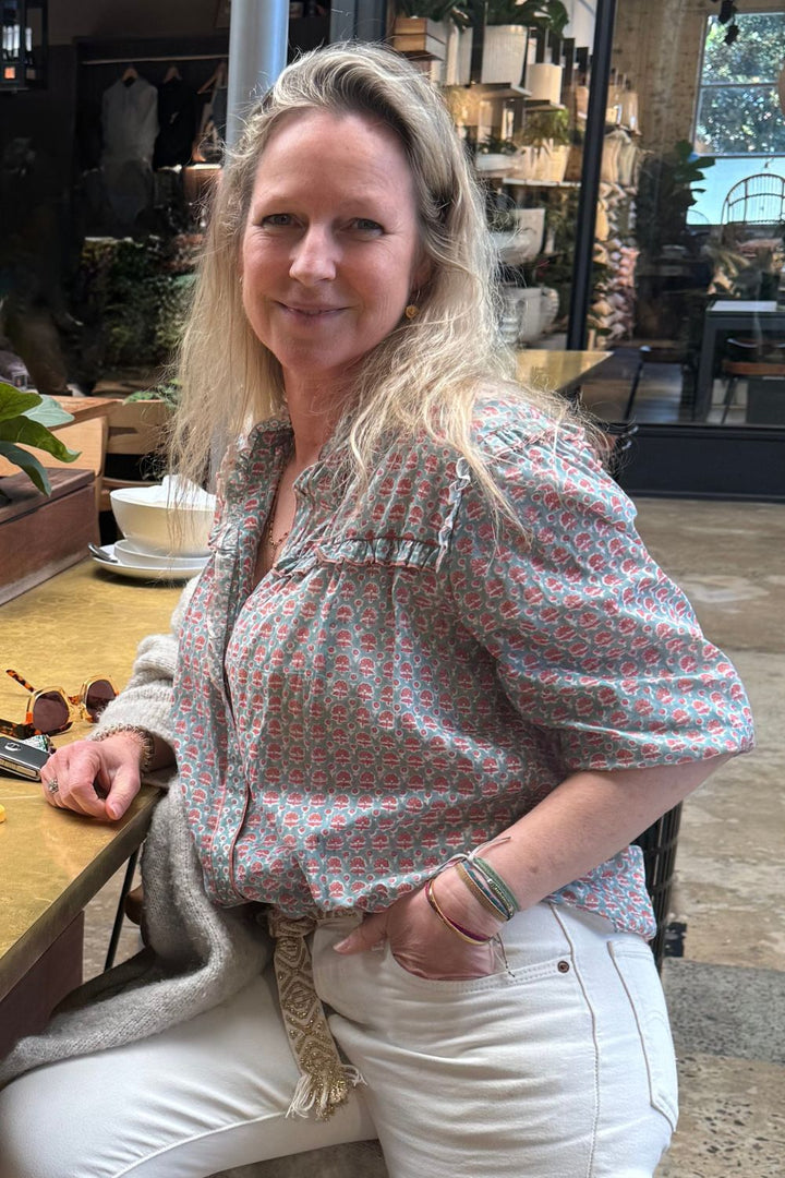 Mandalay Designs | Virgina Shirt | Wedgewood