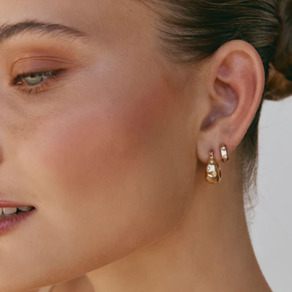 Fairley | Stardust Flared Hoops