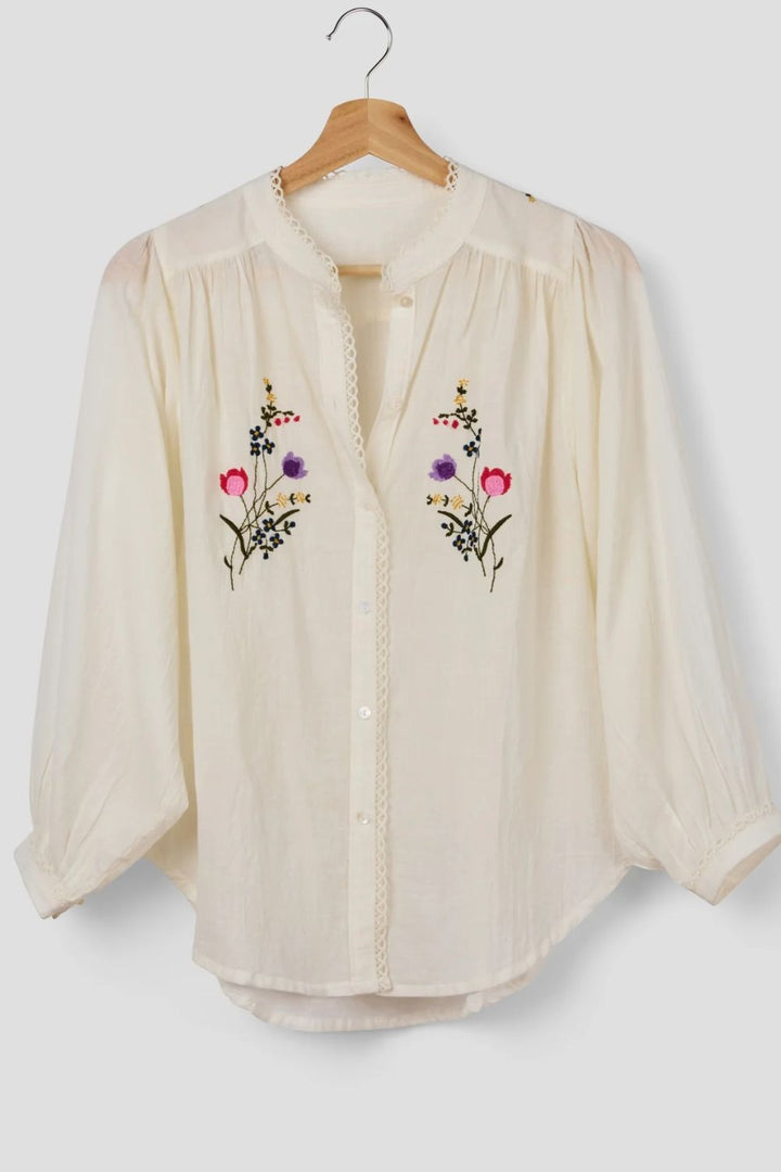 Marie Louise de Monterey | Posie Blouse | Chalk