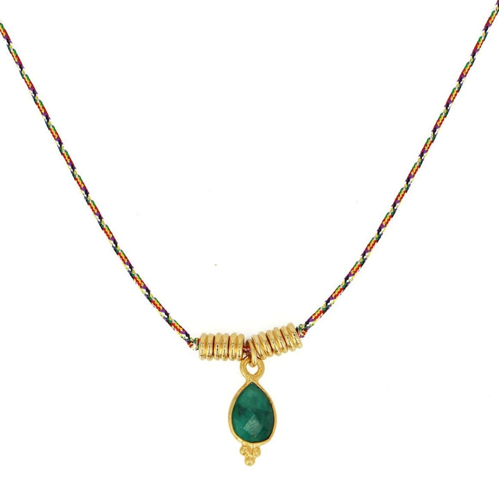 Nilai Paris | Thalia Link Necklace | Emerald Quartz