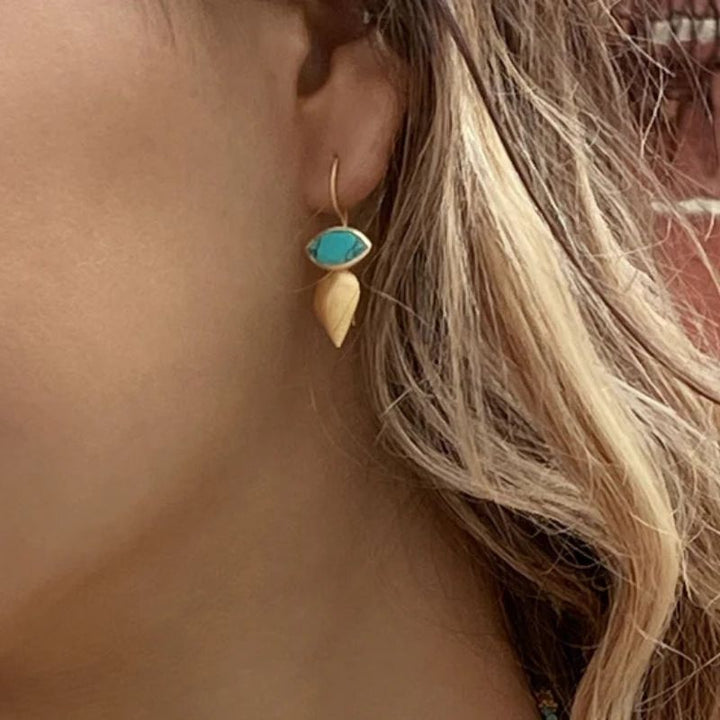 Ruby Teva | Turquoise Mali Earrings