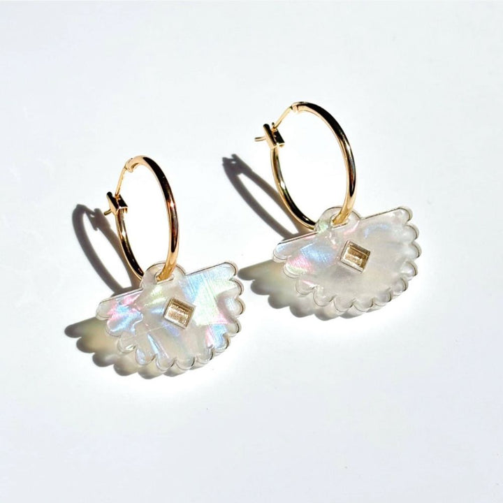 Hagen + Co | Fantail Earrings | Pearl