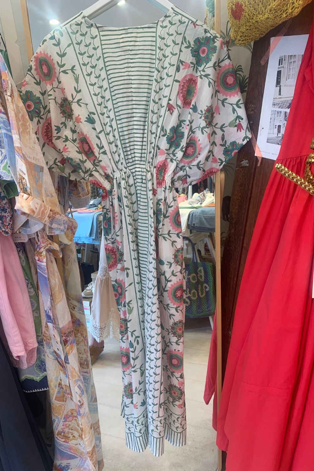 Mandalay Designs | Suzani Beach Caftan | White