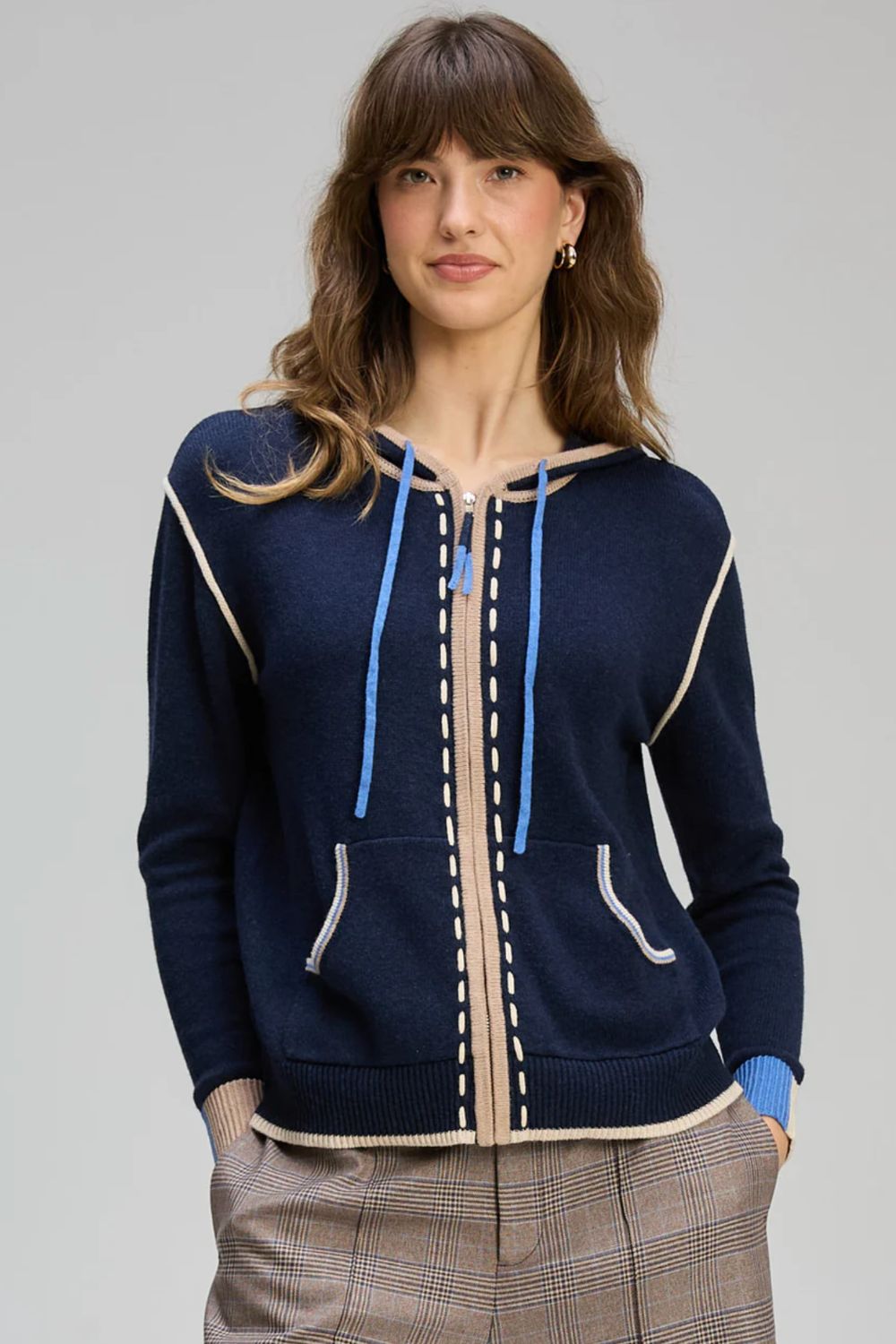 Zaket Plover | Threaded Hoodie | Denim - Dutch Hideout