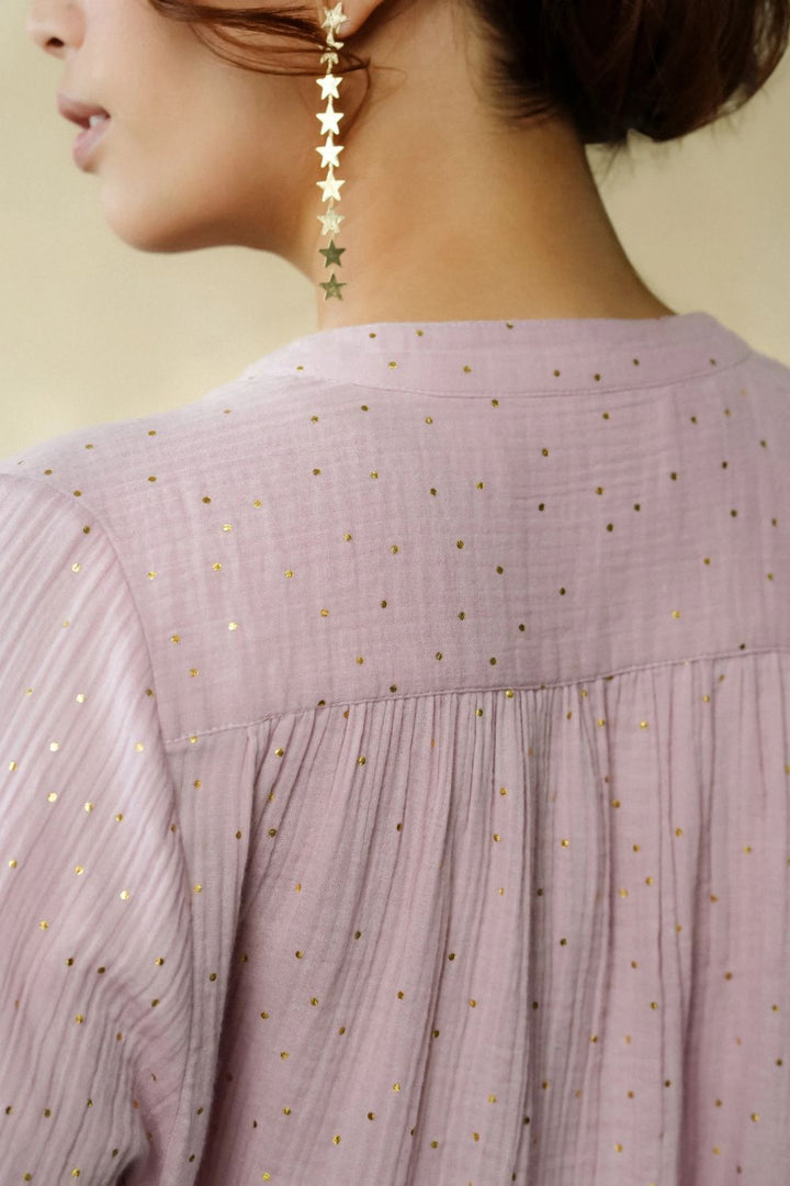 Marie Louise De Monterey | Ines Gold Dots | Rose - Dutch Hideout