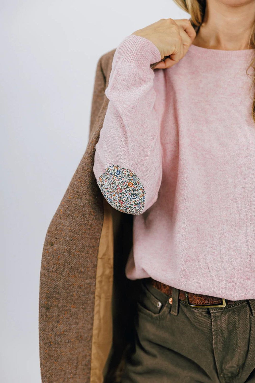 Bow & Arrow | Pale Pink Swing Jumper | Katie & Millie Liberty Patches