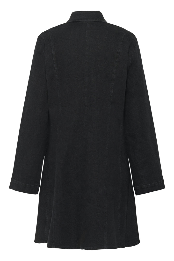 Soaked in Luxury | Rhea Denim Dress | Black Washed Denim - Dutch Hideout