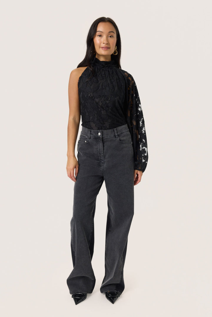 Soaked in Luxury | Rhea Jeans | Black Washed Denim - Dutch Hideout