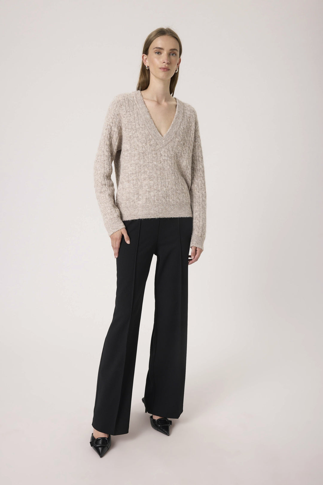 Soaked in Luxury | Vespera Pullover | Dune Melange - Dutch Hideout