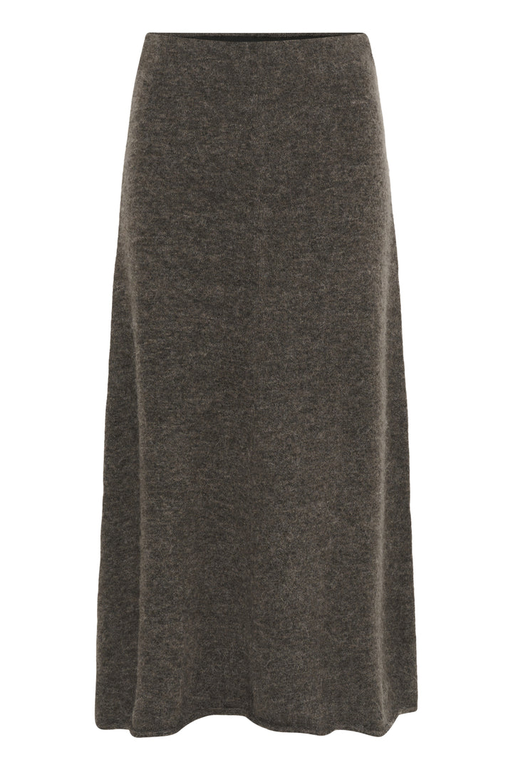 Soaked in Luxury | Miya Skirt | Dark Grey Melange - Dutch Hideout