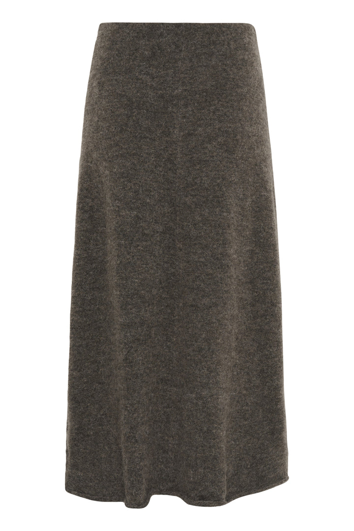 Soaked in Luxury | Miya Skirt | Dark Grey Melange - Dutch Hideout