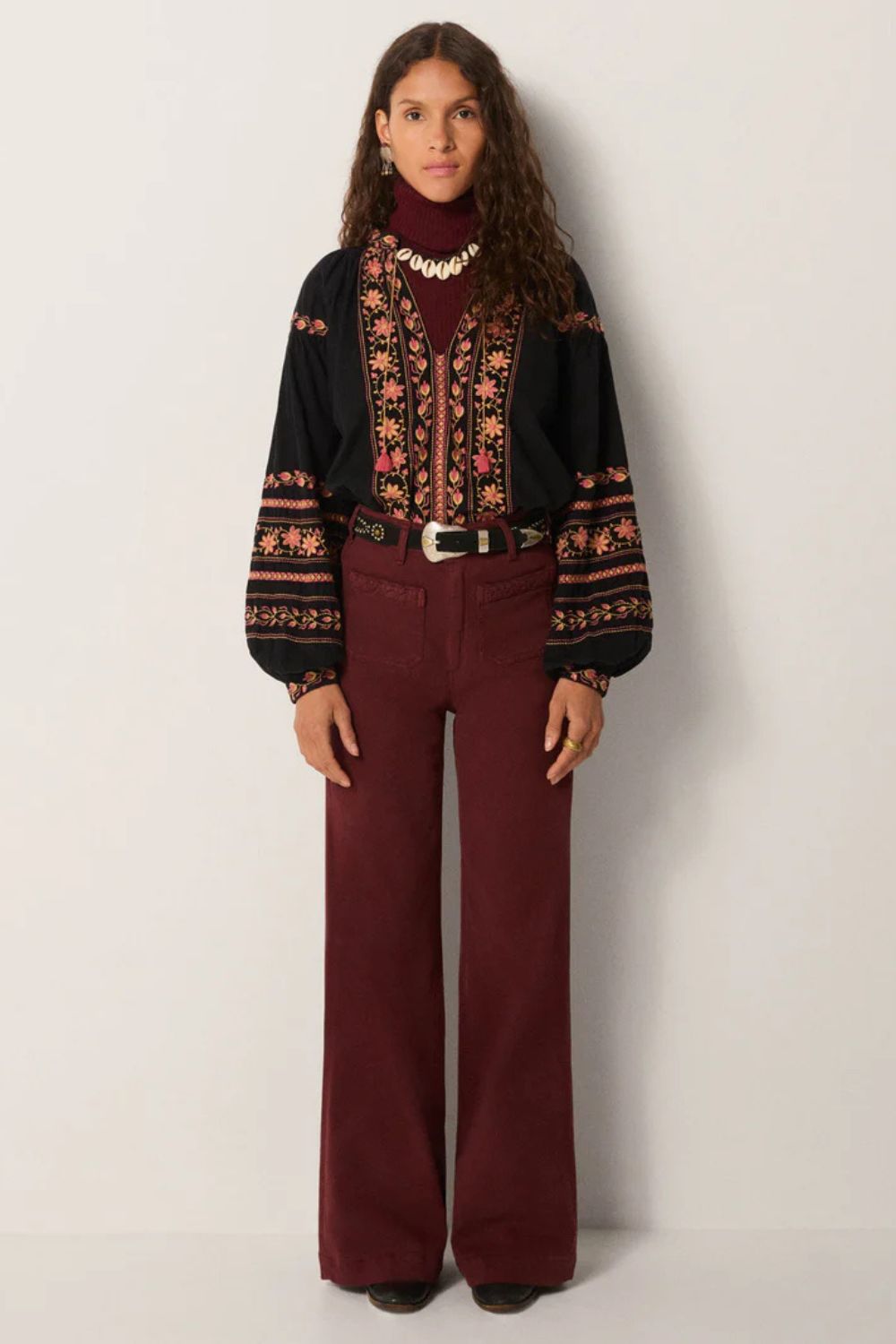 Maison Hotel | Virgina Blouse | Night Garden - Dutch Hideout