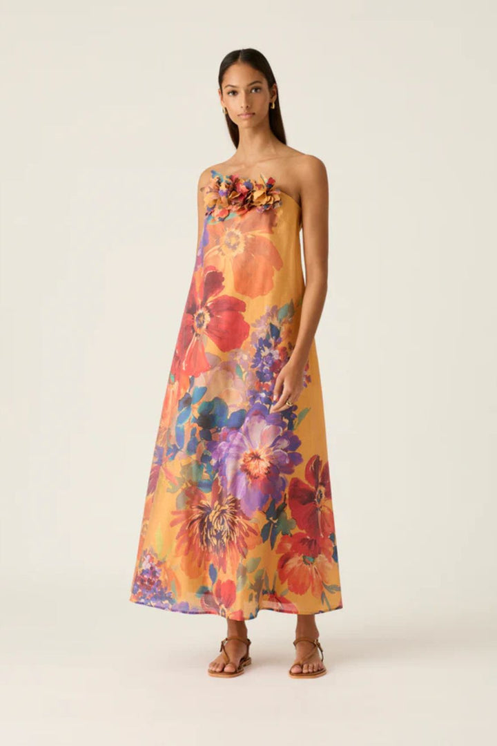 Mos the Label | Grace Strapless Dress | Grace Print