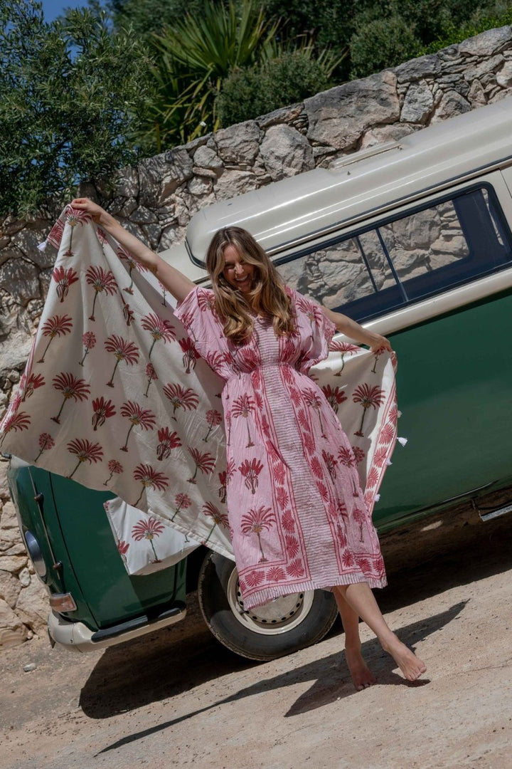 Mandalay Designs | Los Cabos Beach Caftan | Hibiscus