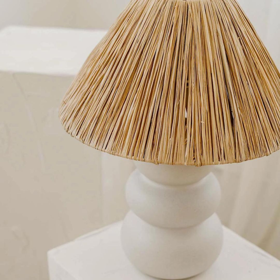 Paola & Joy | Sofia Raffia Table Lamp