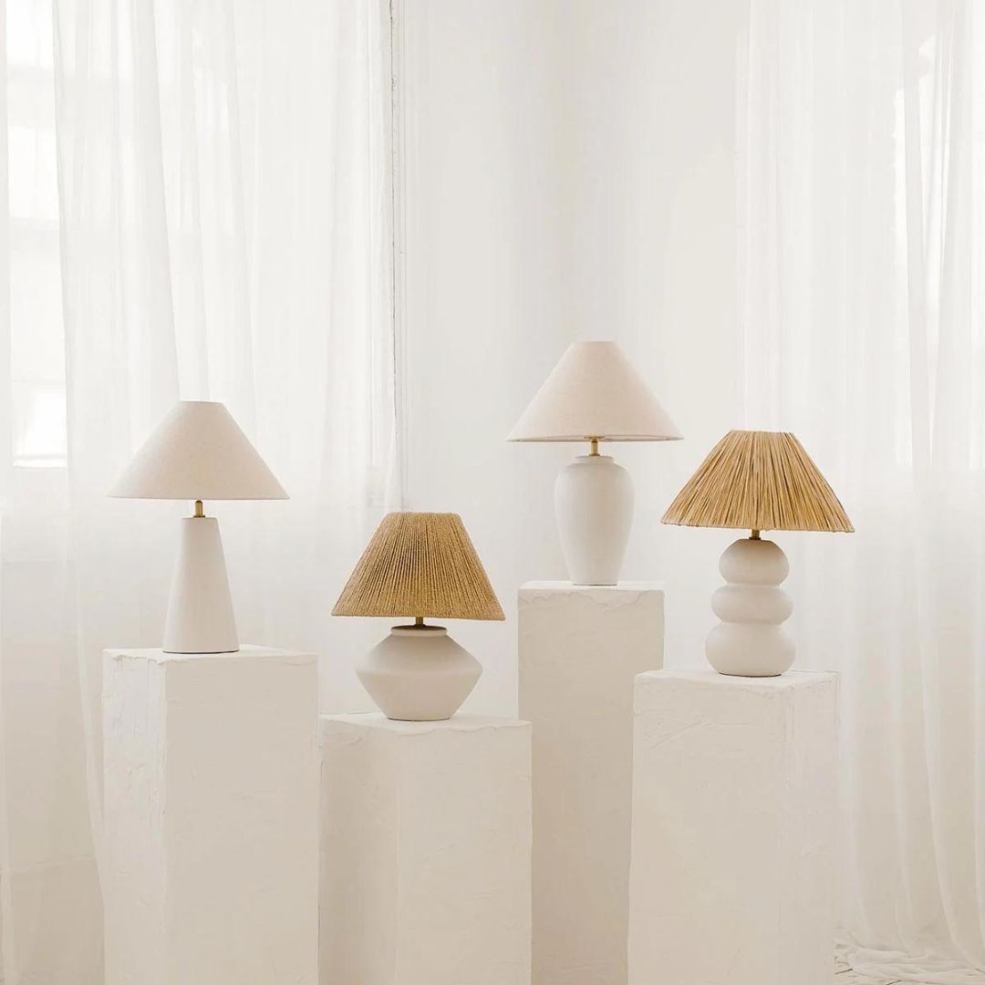 Paola & Joy | Sofia Raffia Table Lamp