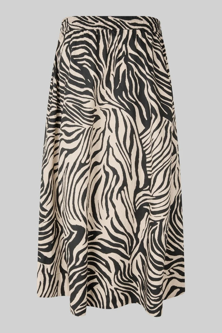 Second Female | Pranii Animal Print Skirt | Black