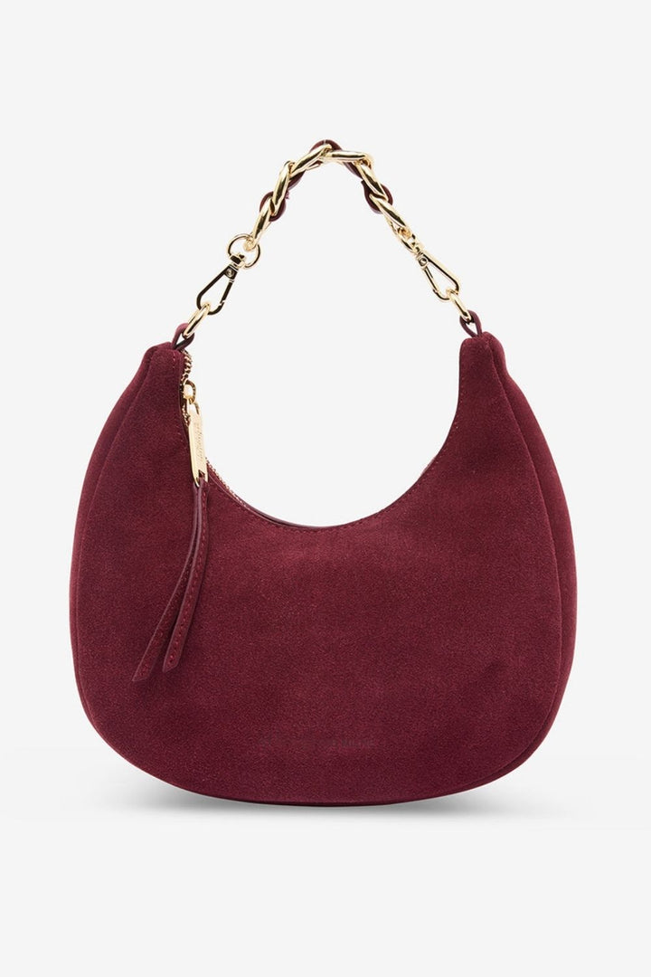 Arlington Milne | Estella Bag | Burgundy Suede