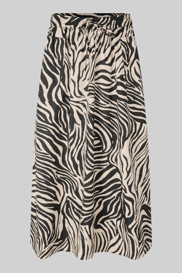 Second Female | Pranii Animal Print Skirt | Black