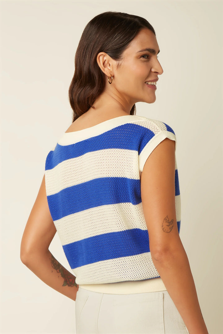 KING LOUIE I EVA  CAPELLA KNIT TOP I BLUE