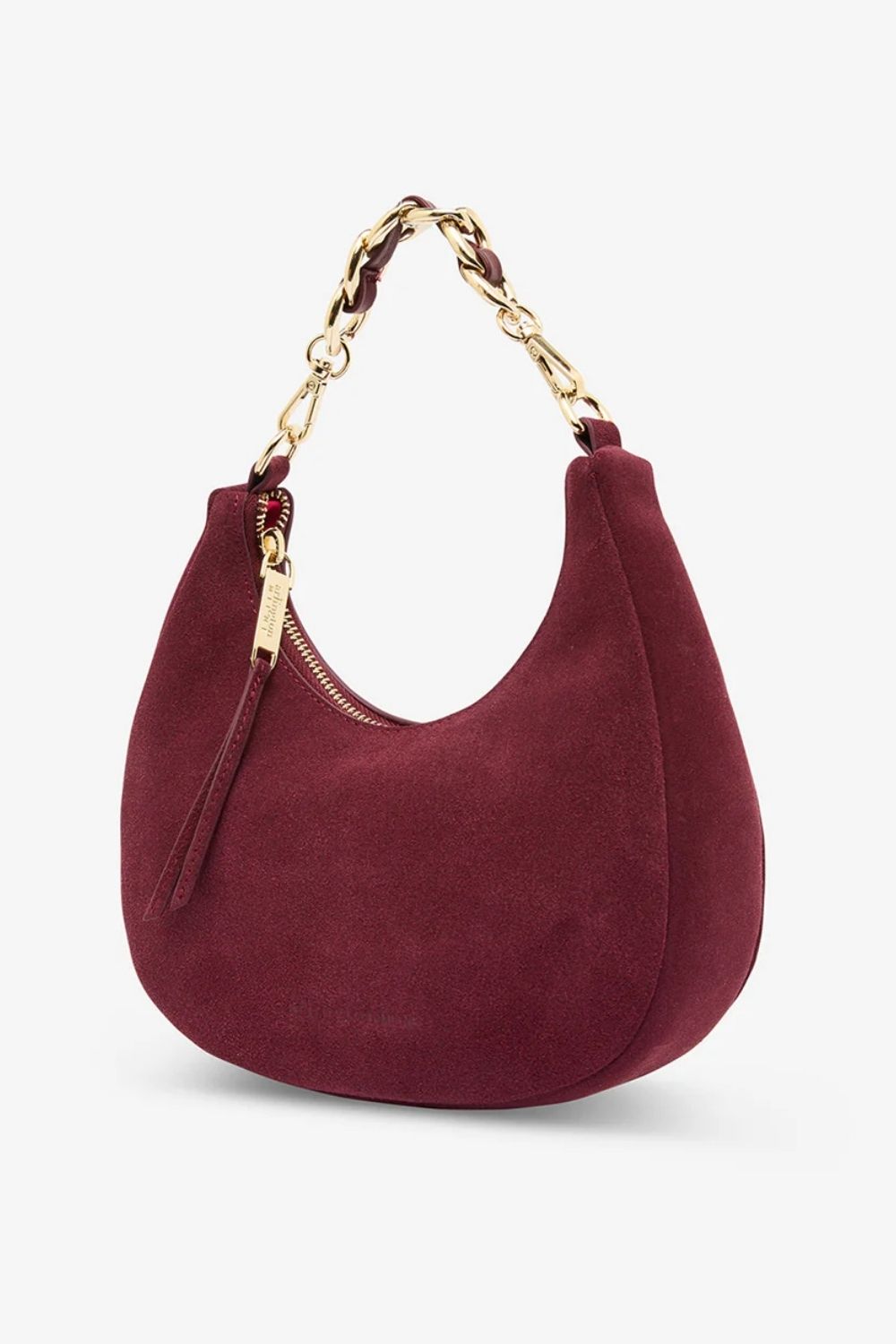 Arlington Milne | Estella Bag | Burgundy Suede