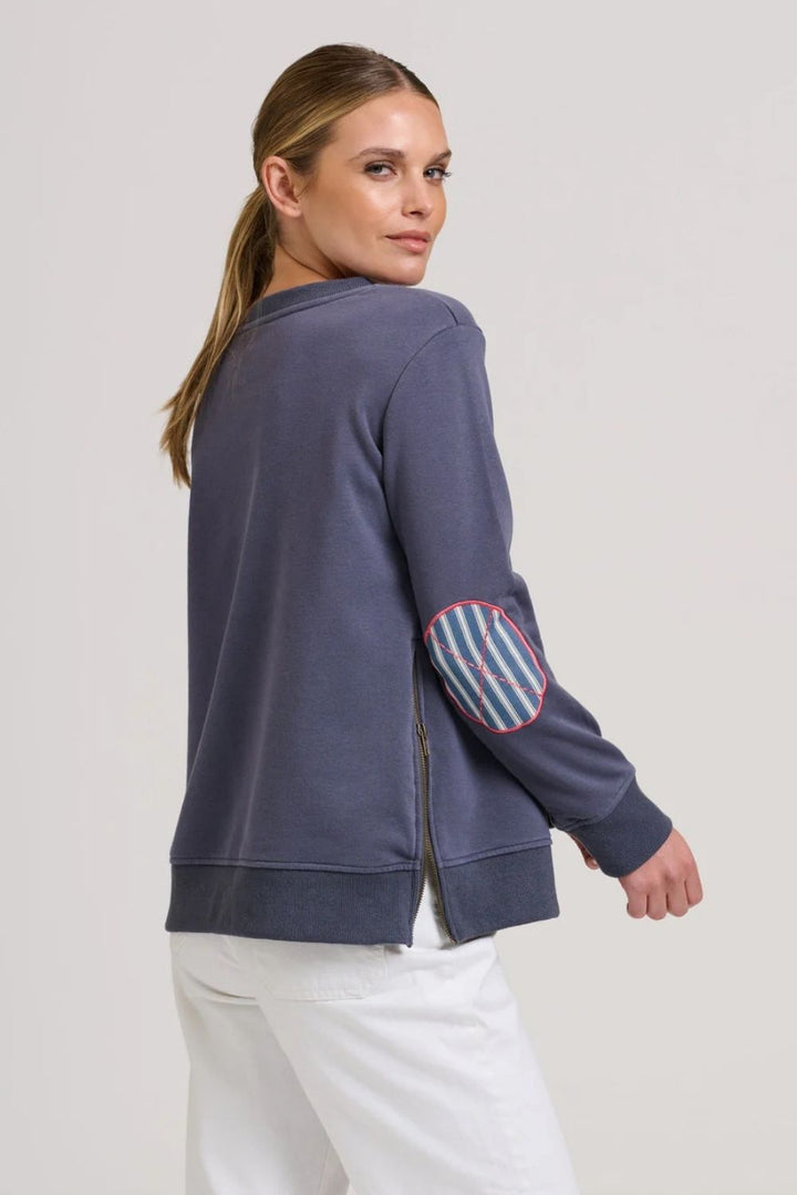 Shirty | Classic Zipside Sail Boat | Navy / Multi - Dutch Hideout