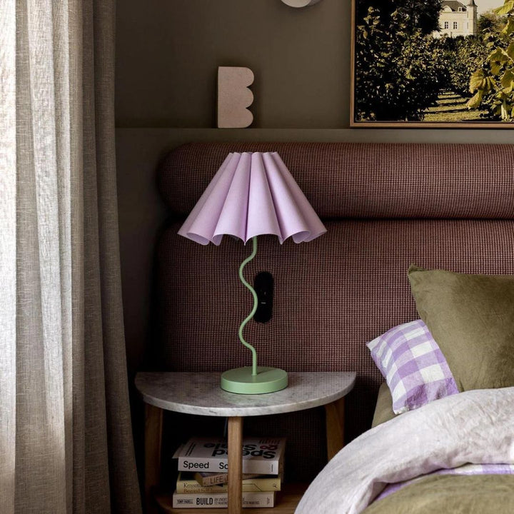 Paola & Joy | Cora Table Lamp | Lilac / Pastel Green