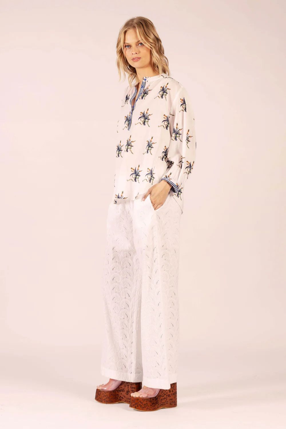 LOLA | Jane Spray Cotton Shirt | Spray