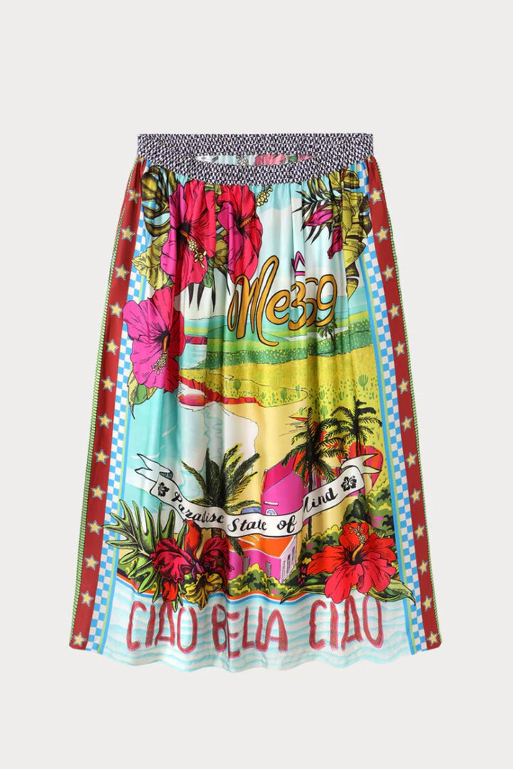 Me369 | Vanessa Printed Love Midi Skirt