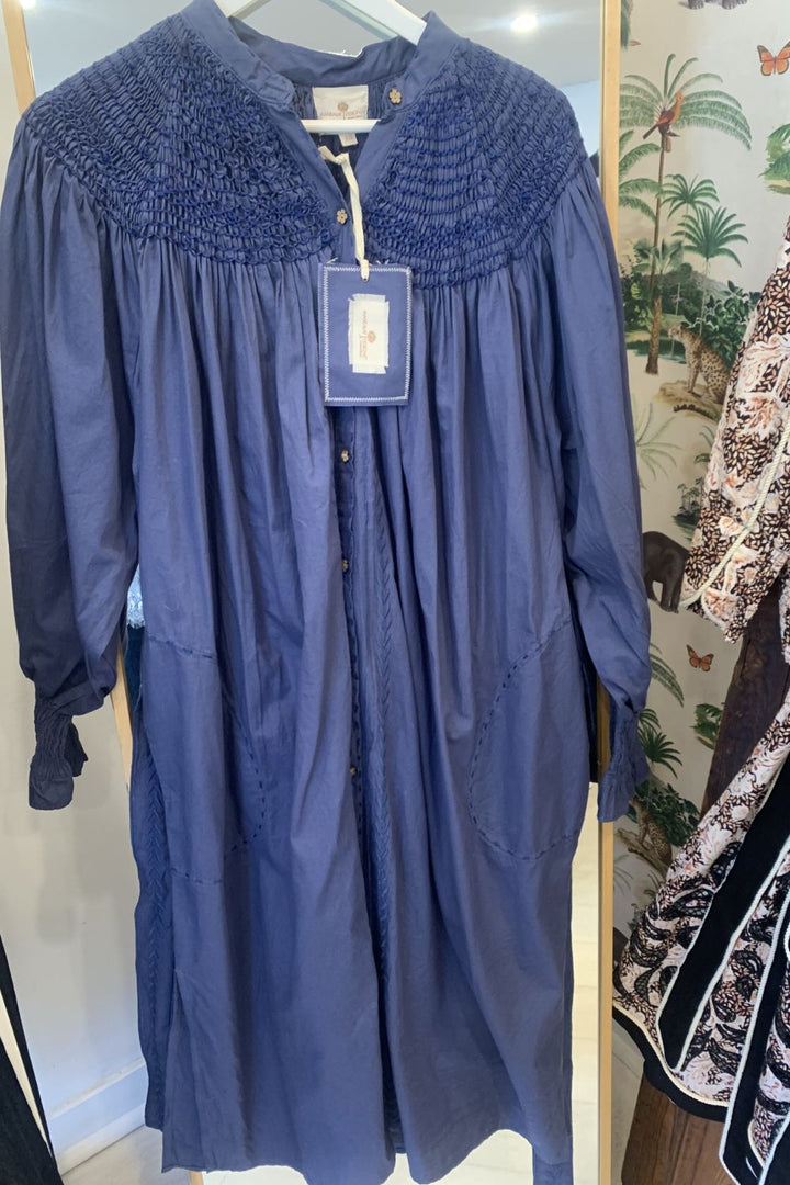 Mandalay Designs | Smock Dress | Indigo - Dutch Hideout